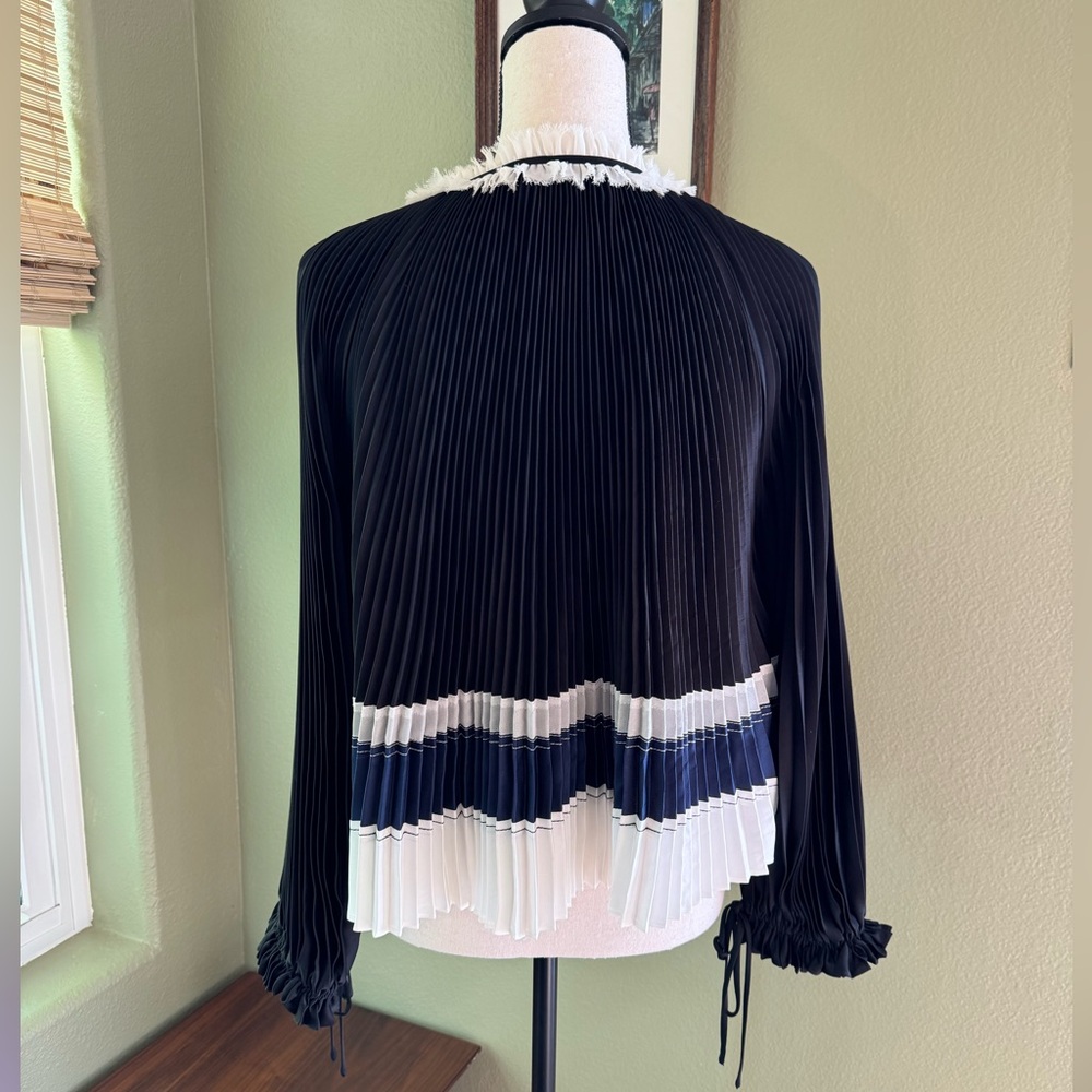 3.1 Phillip Lim Pleated Blouse - Picture 3 of 14
